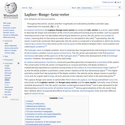 Laplace–Runge–Lenz vector