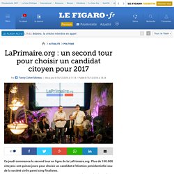 LaPrimaire.org : un second tour pour choisir un candidat citoyen pour 2017