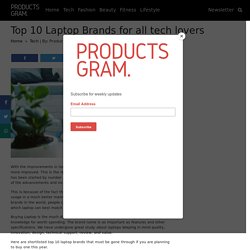 Top 10 Laptop Brands for all tech lovers - Products Gram