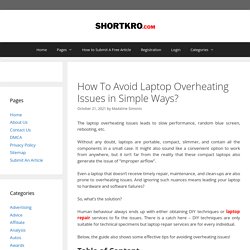 How To Avoid Laptop Overheating Issues in Simple Ways?