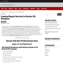 Laptop Repair Service in Sector 23 Gurgaon