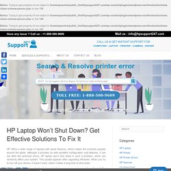HP Laptop Won’t Shut Down