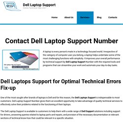 Dell Laptop Customer Care Number +1-844-824-9211