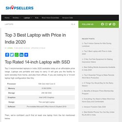 Top 3 Best Laptops with Price in India 2020