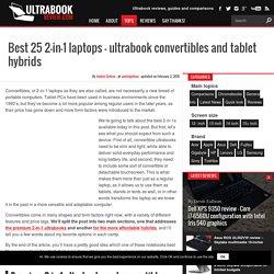 Best 15 2-in-1 laptops - ultrabook convertibles and tablet hybrids