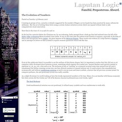 Laputan Logic - The Evolution of Numbers