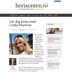 Lär dig koda med Linda Mannila