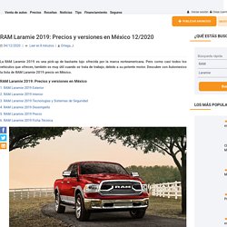 RAM Laramie 2019 precio en México 12/2020