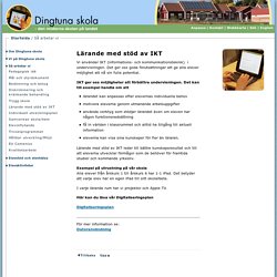 Lärande med stöd av IKT - Så arbetar vi - Dingtuna skola - Västerås