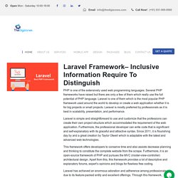 Laravel Framework- Is The Best PHP Framework