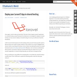How to Setup Laravel 5 in Shared Hosting