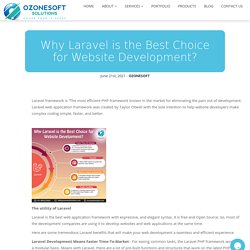 Why Laravel is the Best Choice for Website Development?