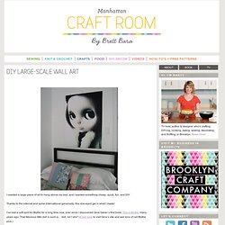 DIY large-scale wall art