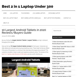 10 Largest Android Tablets in 2020 Reviews/Buyers Guide