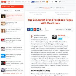 The 25 Largest Brand Facebook Pages With Most Likes