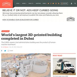 World’s largest 3D-printed building completed in Dubai by Apis Cor