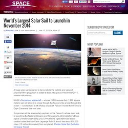 World's Largest Solar Sail to Launch in November 2014
