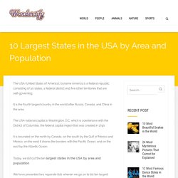 10 Largest States in the USA by Area and Population - Wondersify