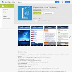 Dictionnaire Larousse français