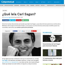 Las lecturas de Carl Sagan