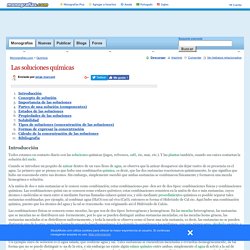 Las soluciones químicas - Monografias.com