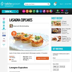 Lasagna Cupcakes recipe