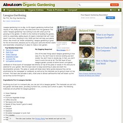 Lasagna Garden - How to Make a Lasagna Garden