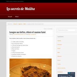 Lasagne aux bettes, chèvre et saumon fumé-OK
