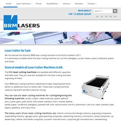 Laser Cutter for sale UK - BRM Lasermachines
