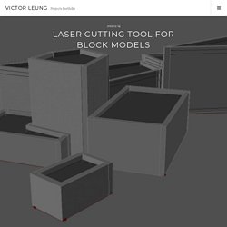 Laser cutting tool for block models « Dreamation Workshop