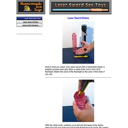 Laser Sword Sex Toys - Dildos