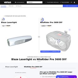 Blaze Laserlight vs NiteRider Pro 3600 DIY: ¿cuál es la diferencia?