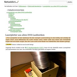 Laserplotter aus alten DVD-Laufwerken
