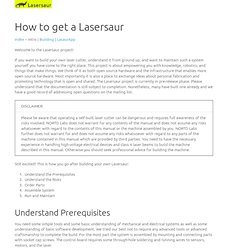 Lasersaur Manual - start