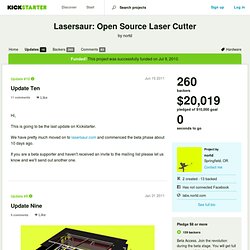 Lasersaur: Open Source Laser Cutter by nortd » Updates