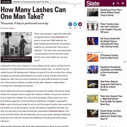 How many lashes can someone endure before dying?