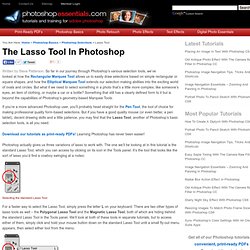 The Lasso Tool - Photoshop Selections