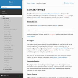 LastGenre Plugin — beets 1.3.14 documentation