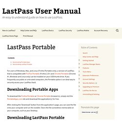 Portable « LastPass User Manual