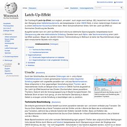 Latch-Up-Effekt – Wikipedia GERMAN
