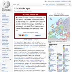 Late Middle Ages