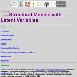 SEM with Latent Variables (David A. Kenny)