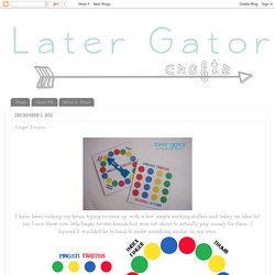 Later Gator Crafts: Finger Twister