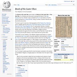 Book of the Later Han