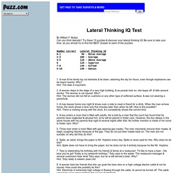 Lateral Thinking IQ Test
