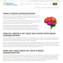 Brain Lateralization - North Shore Pediatric Therapy