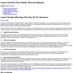 Latest Trends Affecting The Way We Do Business