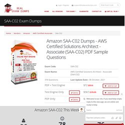 Updated SAA-C02 Dumps Study Material - SAA-C02 Exam Dumps