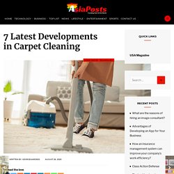 7 Latest Developments in Carpet Cleaning