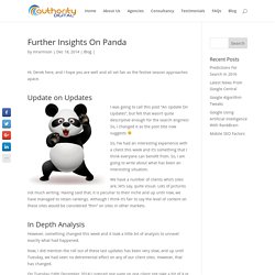 The Latest on the Google Panda Update December 2014